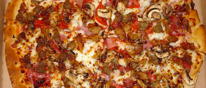 Spicy Meat Feast Pizza  14" 