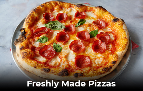 Freshly Made Pizzas masala grill